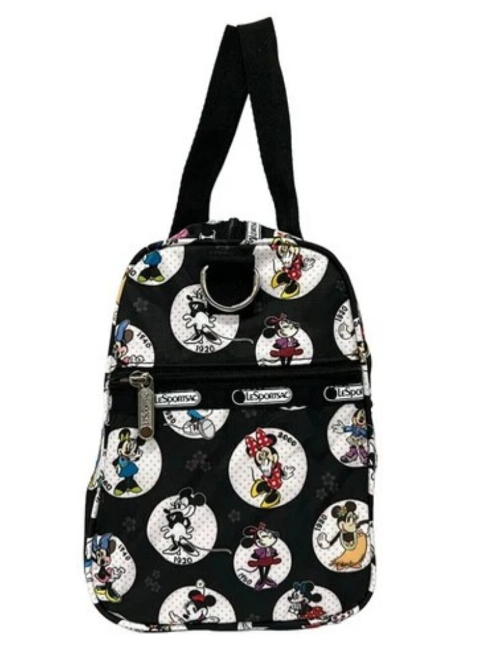 LESPORTSAC Black Pink Multi Respo Nylon Handbag - Picture 2 of 10